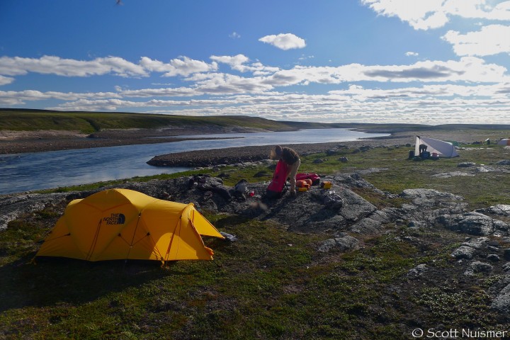 Camp on the upper section of the Back River.